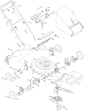 General Assembly Diagram and Parts List for 12A-446M001 2008 Yard Man Lawn Mower